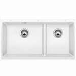 Blanco 523588 Subline 480/320-U 雙盆昇盤 (白色 White)